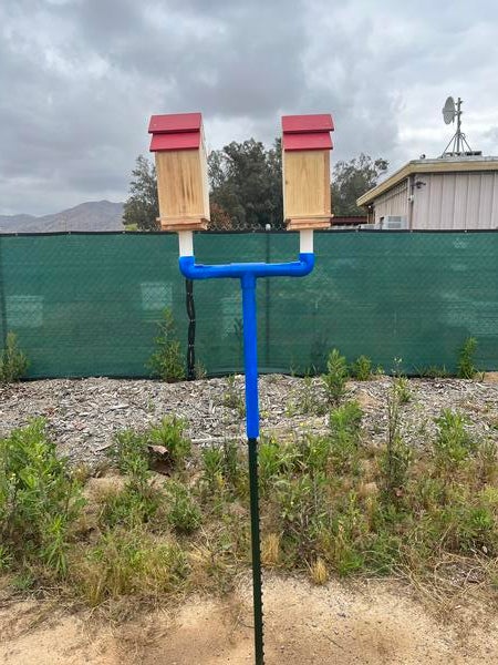 Bee hotel side view